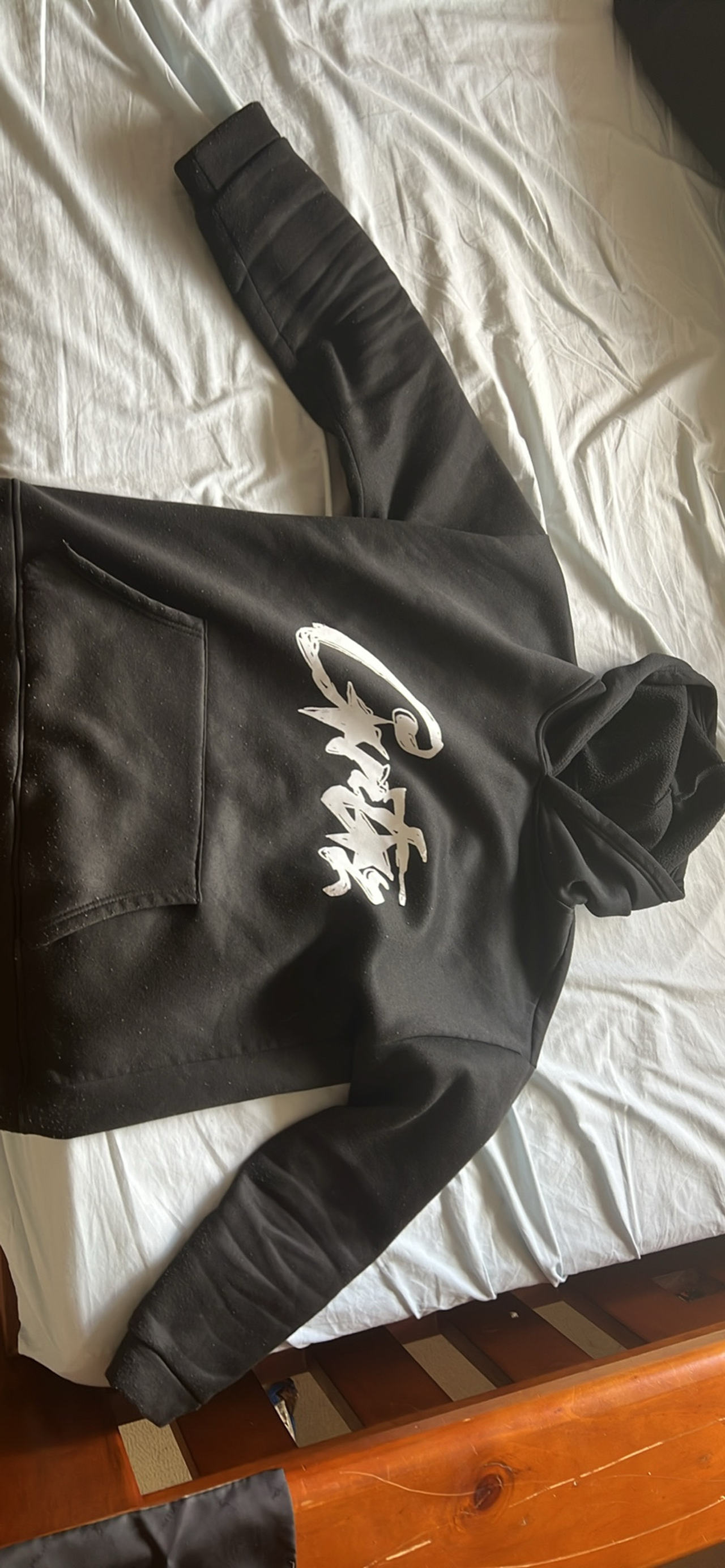 Black Graphic Hoodie