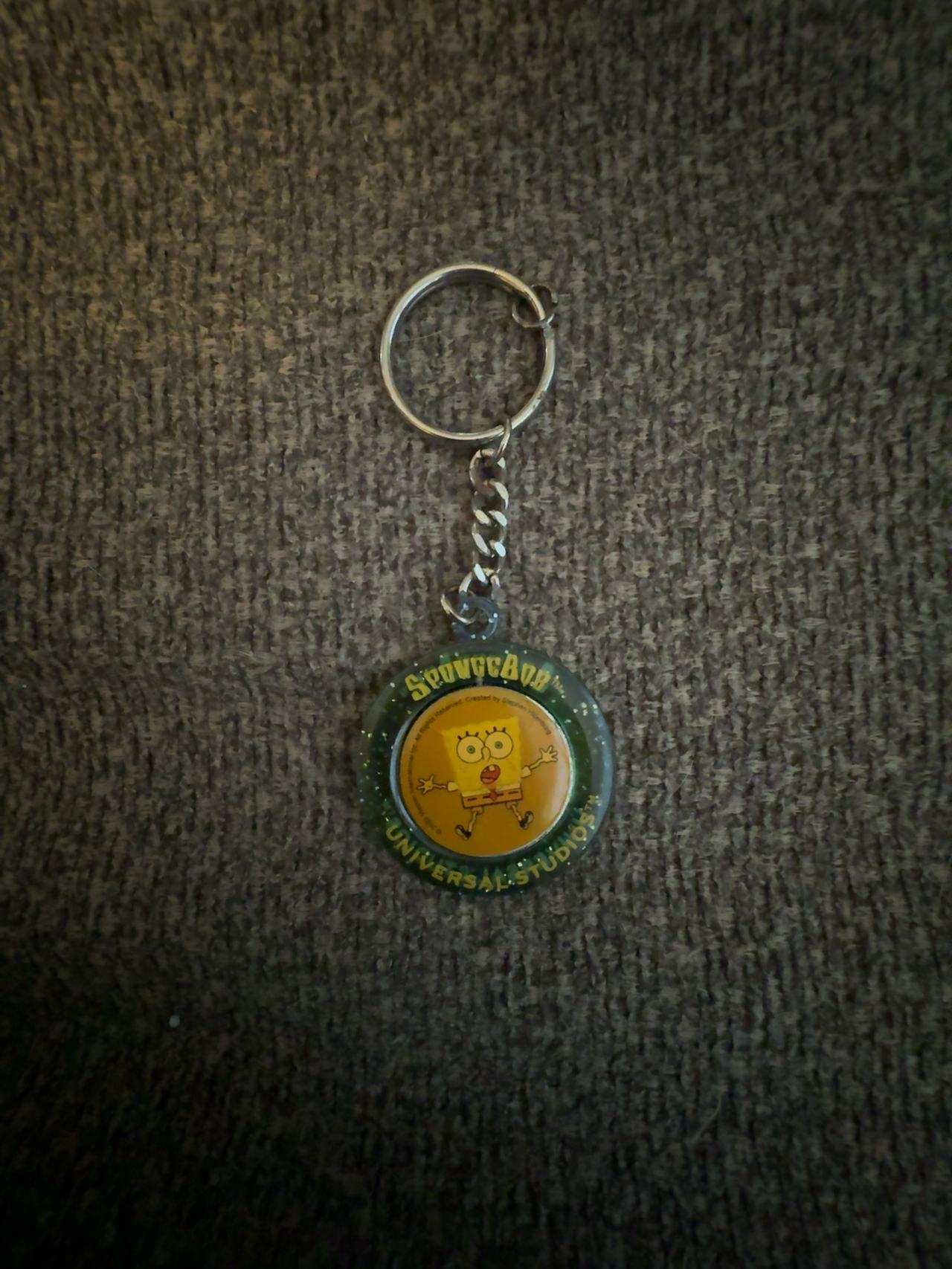 SpongeBob Squarepants Chrome Plated Metal Keychain