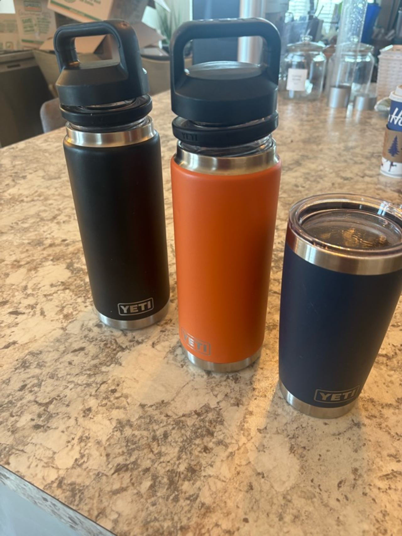 YETI Rambler Bottles + Tumbler – Great Condition