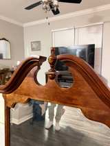 Vintage Chippendale Style Wood Wall Mirror - Image 4