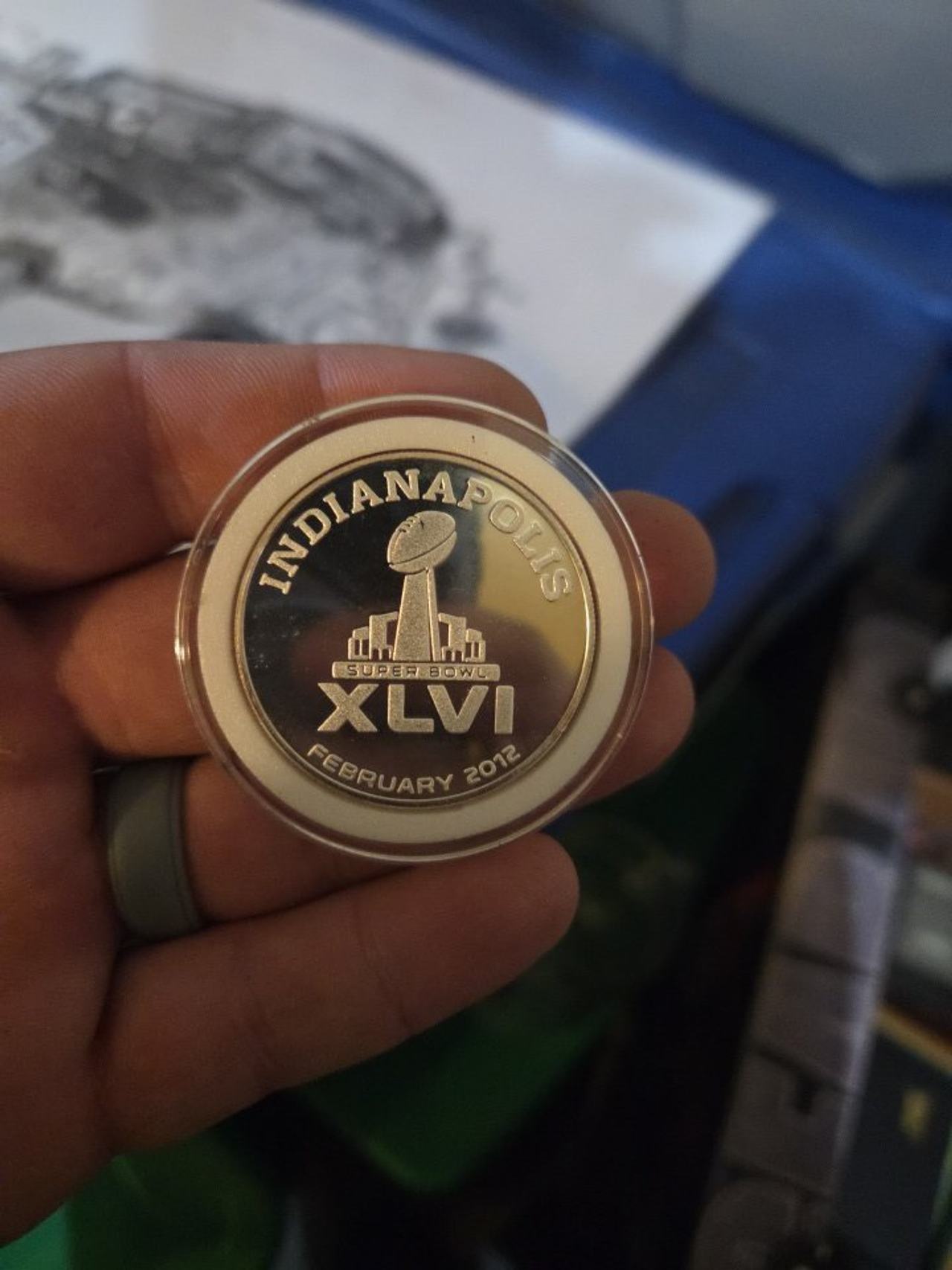 Super Bowl XLVI Indianapolis February 2012 Commemorative Coin