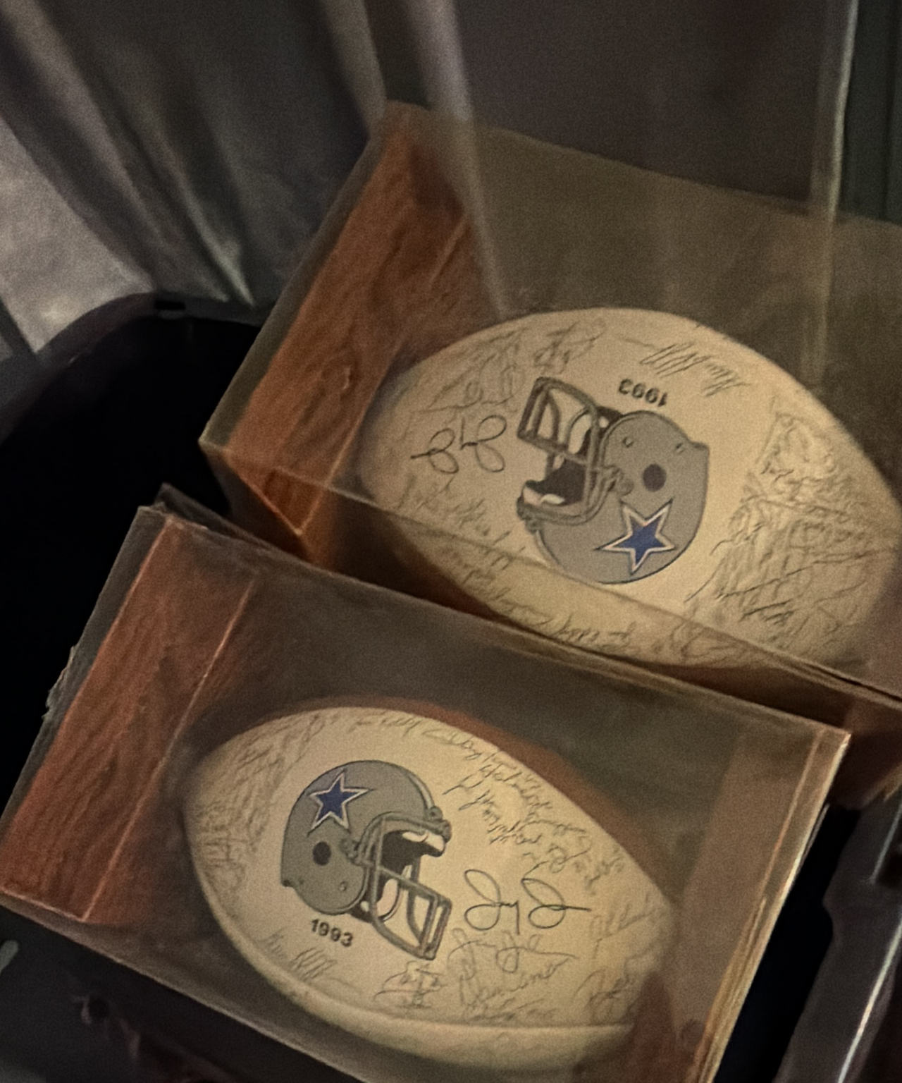 1993 Dallas Cowboys Team Signed Autographed Football