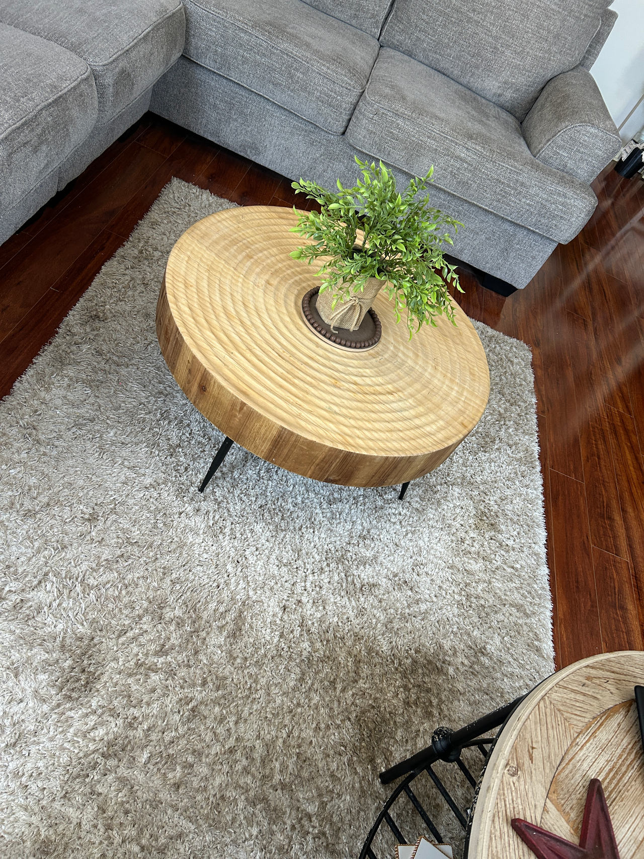 Round Wood Coffee Table