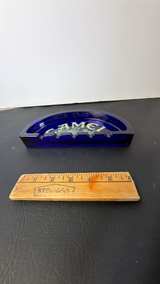 Camel Cobalt Blue Glass Half Moon Ashtray - Image 2