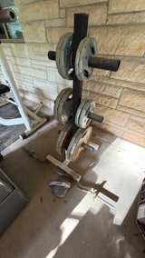 Powerhouse Weight Bench, Yukon Rack & 280lb Cast Iron Weight Set - Image 5
