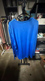 Hurley Men's Long Sleeve UPF Tee White/Blue Waves Size Large  - Image 4