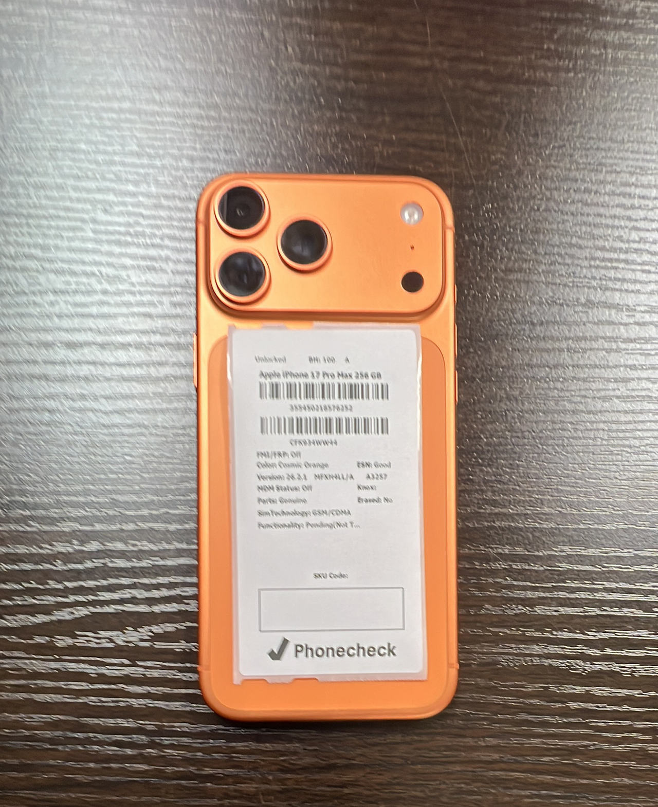 Apple iPhone 17 Pro Max 256 GB Cosmic Orange
