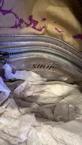 Juicy Couture Daydreamer Tote Purple INSIDE SILVER FALLING APART FROM AGE  - Image 7