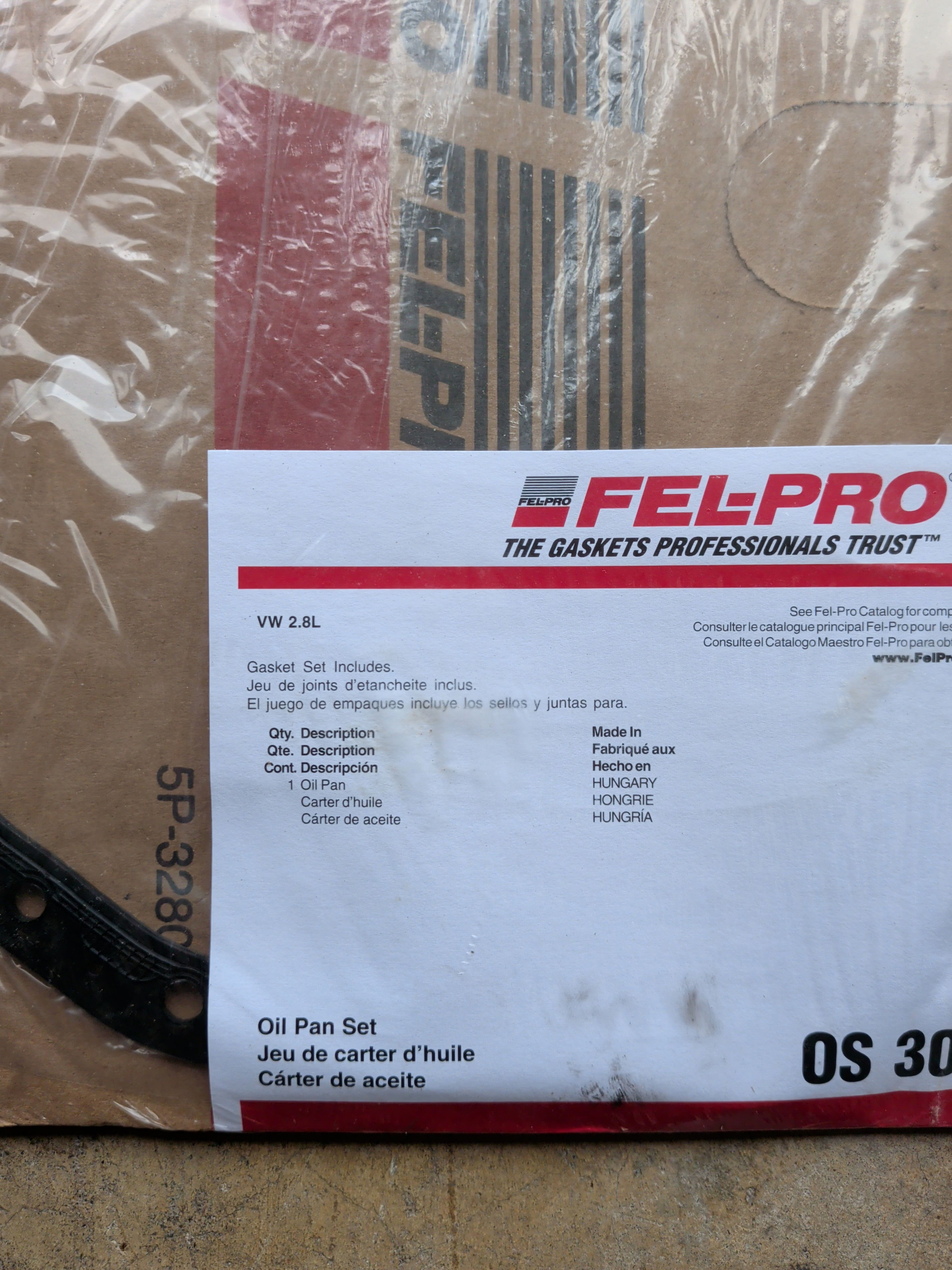 Fel-Pro OS 30828 R Oil Pan Gasket Set