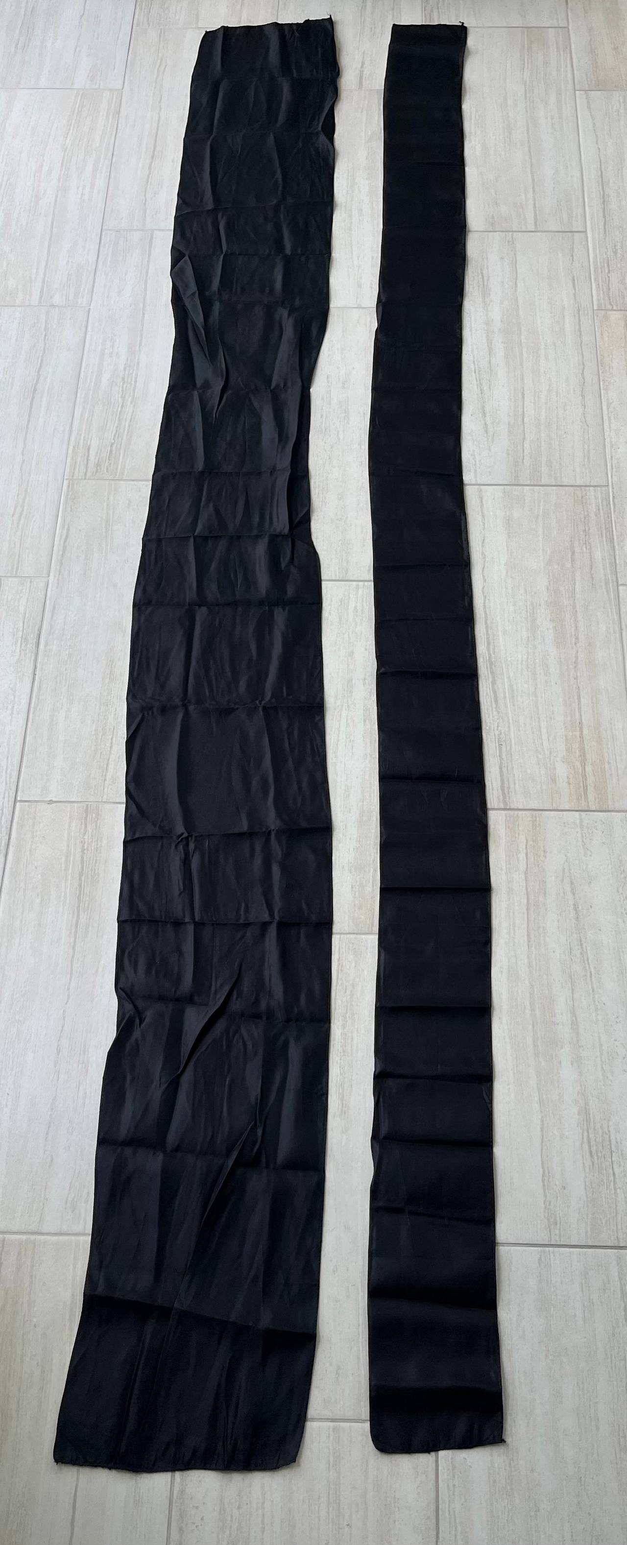 Black Satin Sash 240 Runners 8 Weddings Graduations Party Planners Catering 