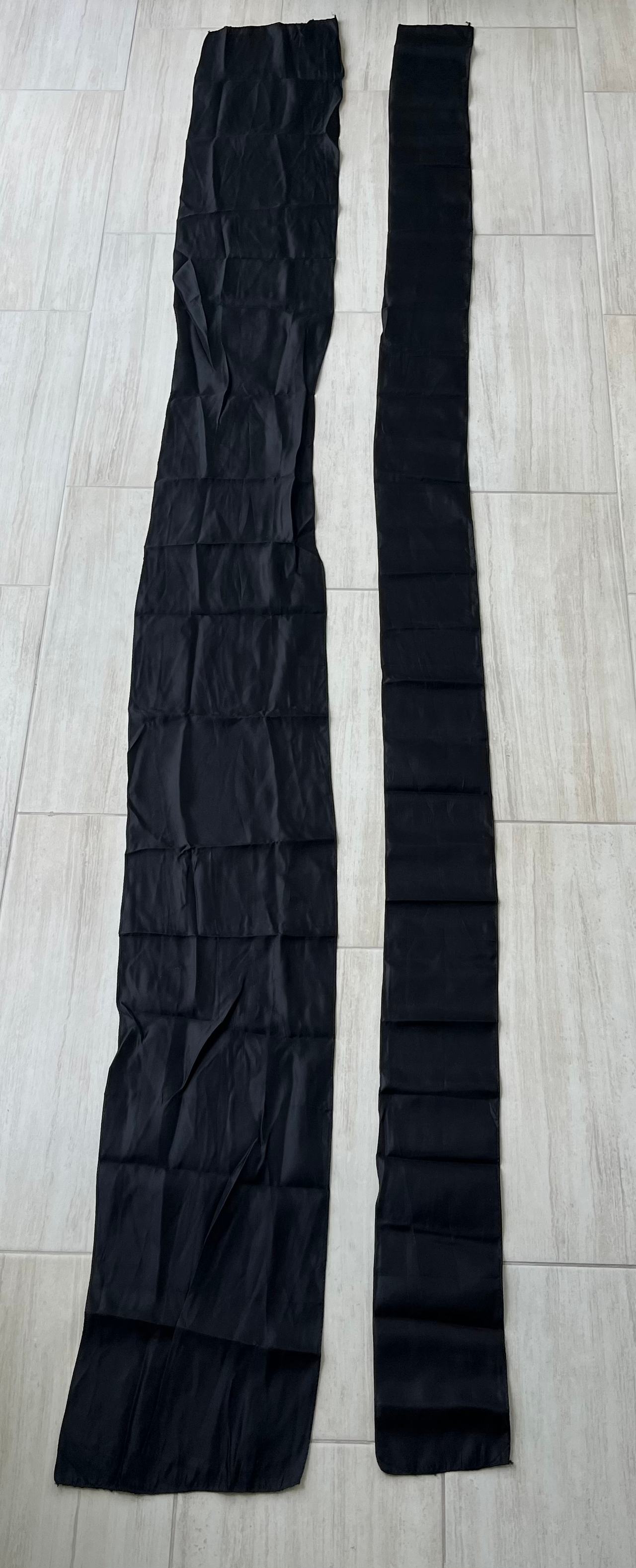 Black Satin Sash 240 Runners 8 Weddings Graduations Party Planners Catering 