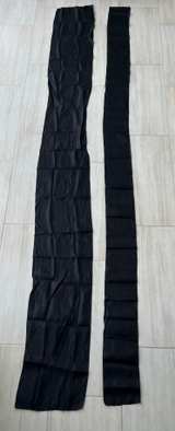 Black Satin Sash 240 Runners 8 Weddings Graduations Party Planners Catering  - Image 1