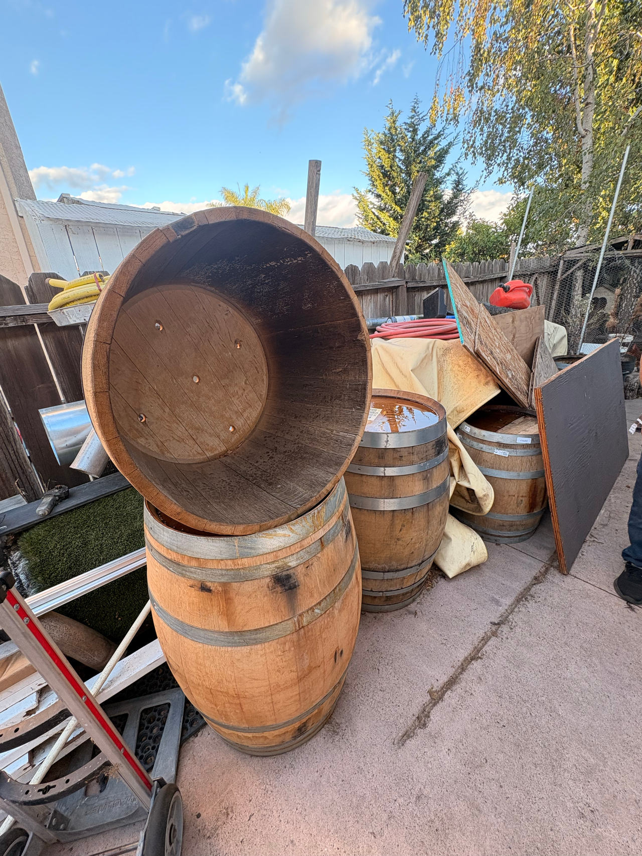 Wooden Wine Barrel