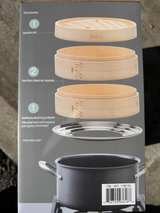 MIU 10-inch 2-Tier Bamboo Steamer with Stainless Steel Ring - Image 2