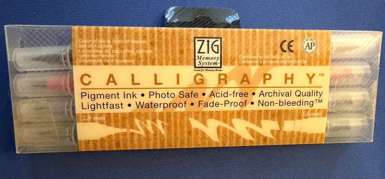 ZIG Memory System Calligraphy Dual Tip Marker Set