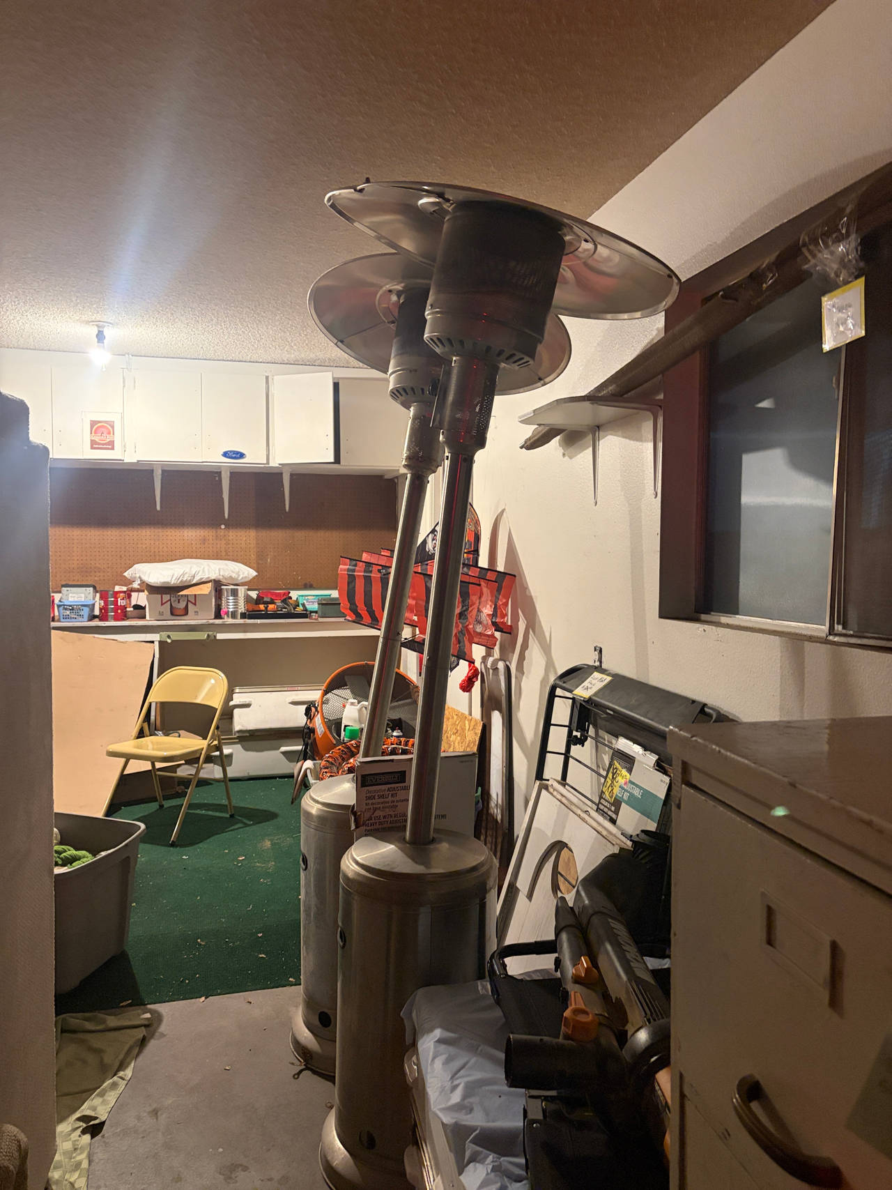 Set of 2!! Mainstays Stainless Steel Propane Patio Heater