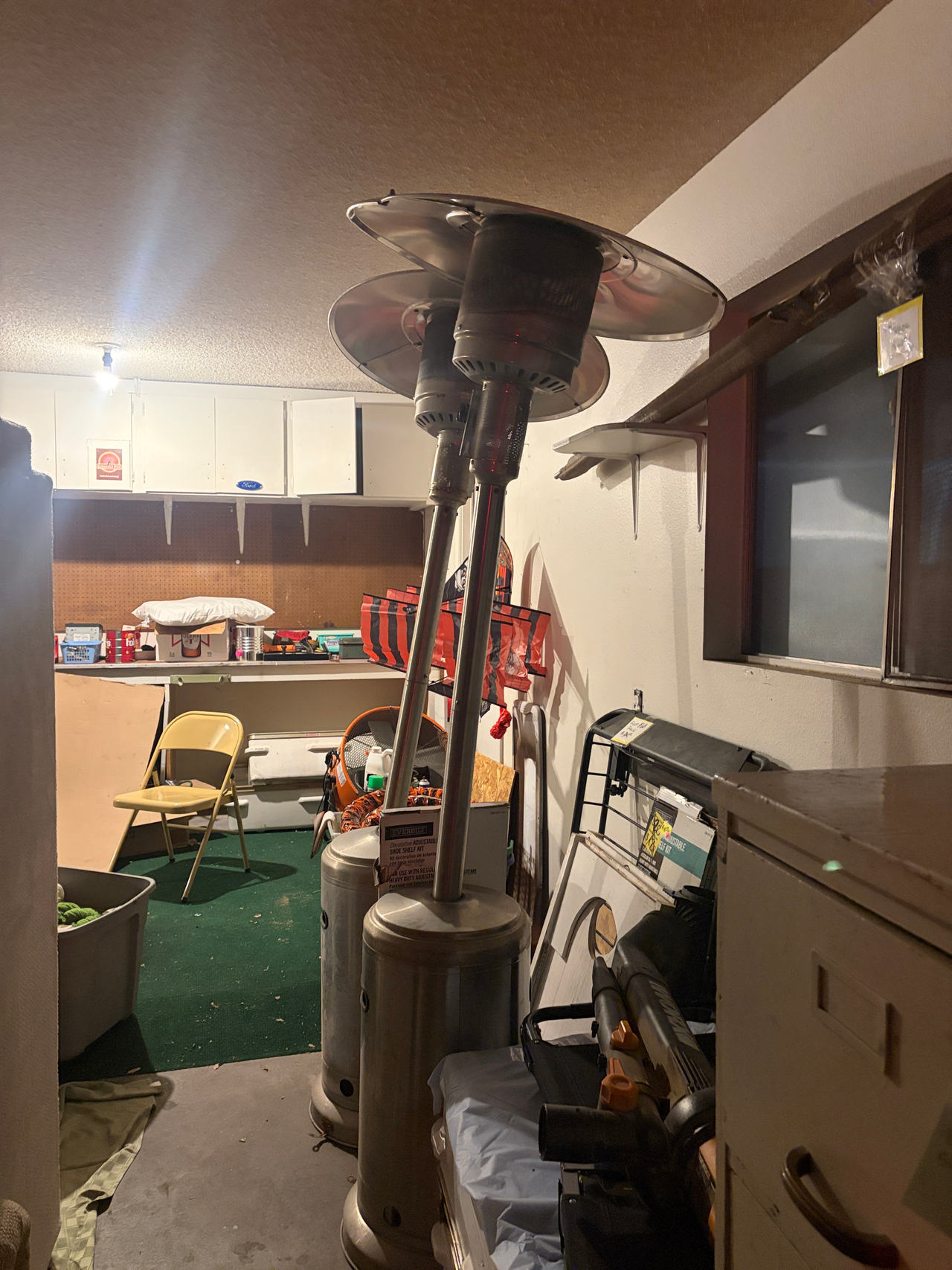 Set of 2!! Mainstays Stainless Steel Propane Patio Heater
