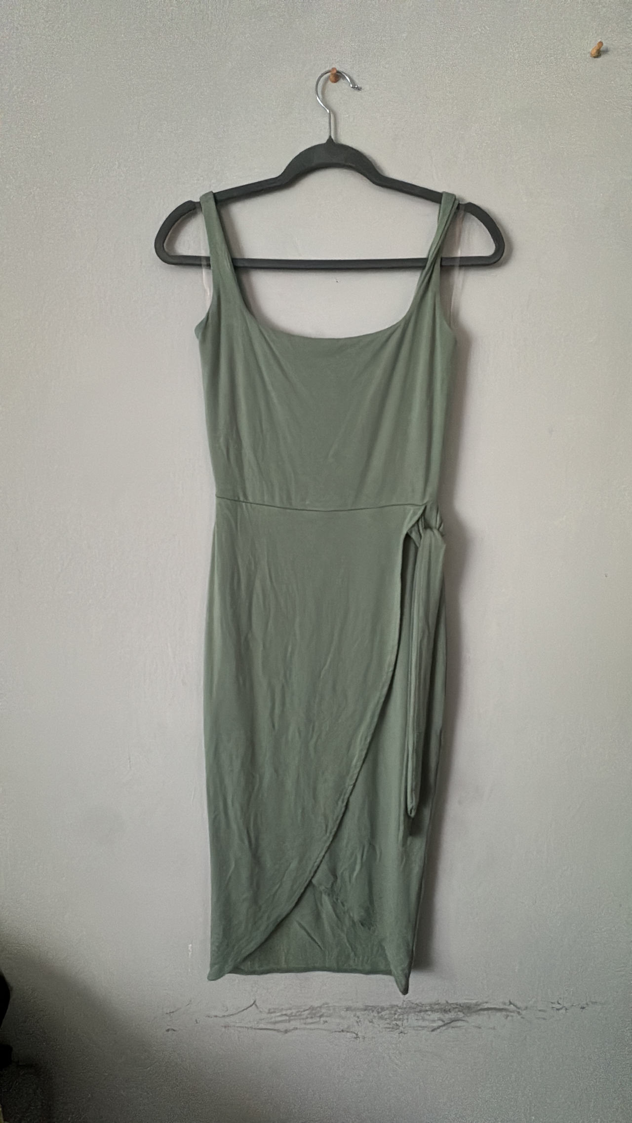 Sleeveless Wrap Midi Dress