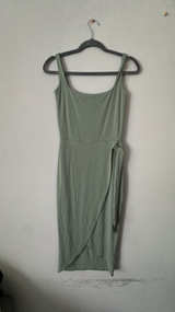 Sleeveless Wrap Midi Dress - Image 1