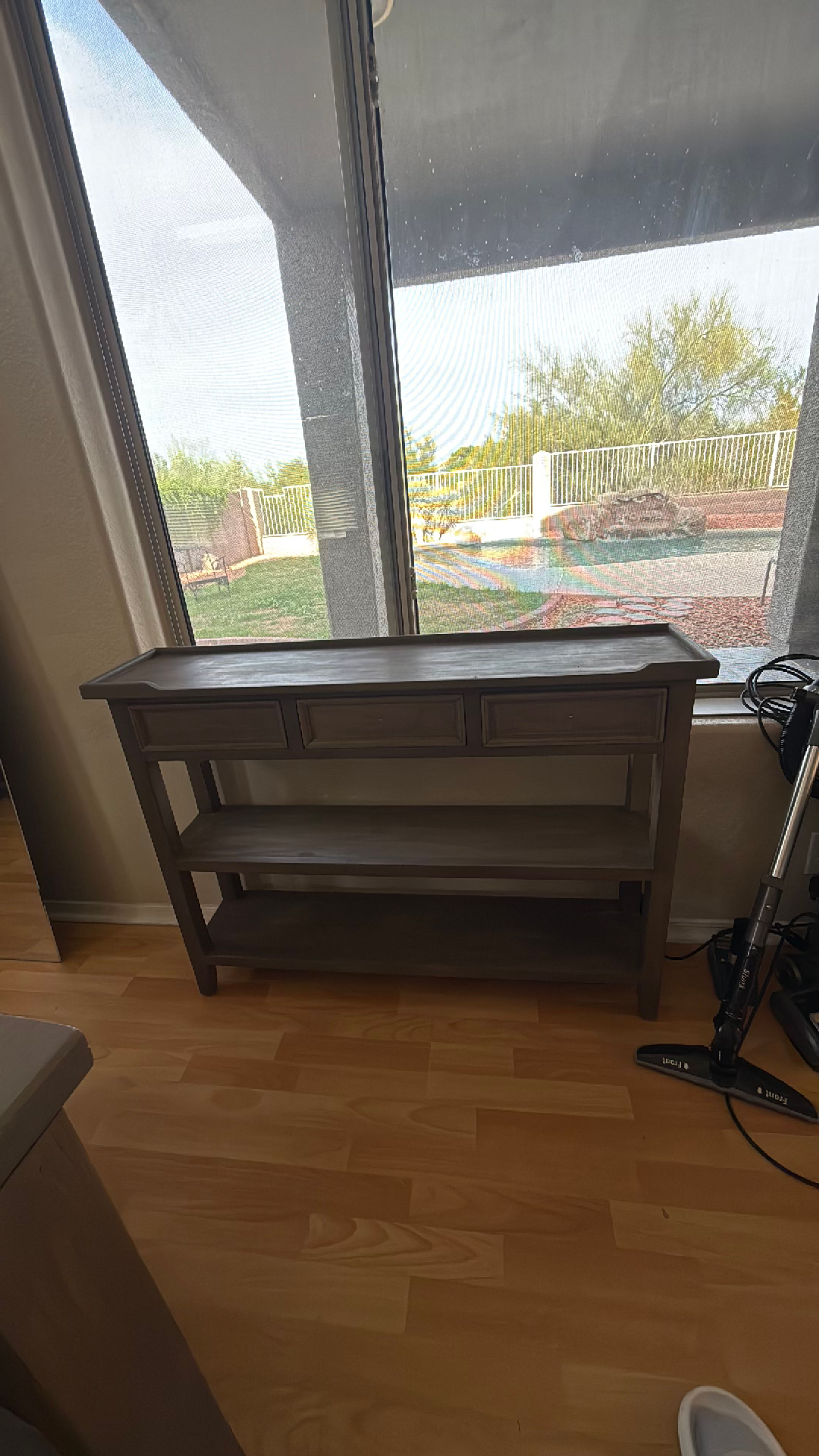 Barn Style Hall Console Table Saddle Brown - Image 2