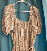 Time and Tru Women's Puff Sleeve Square Neck Dress - Image 1