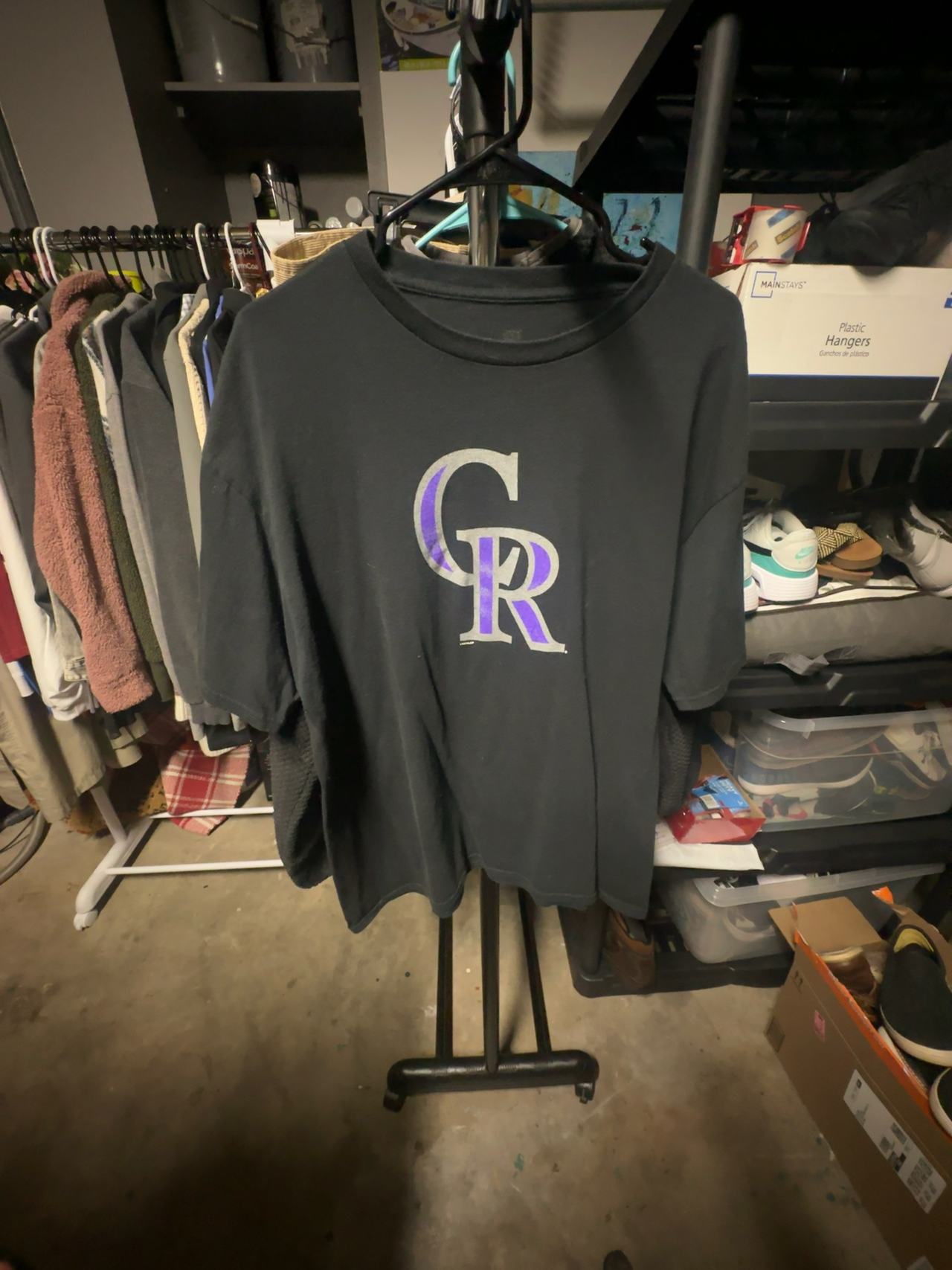 Colorado Rockies Black Logo T-Shirt