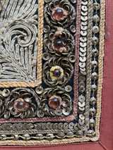 Vintage 1960s Framed Burmese Myanmar Kalaga Embroidery - Image 4
