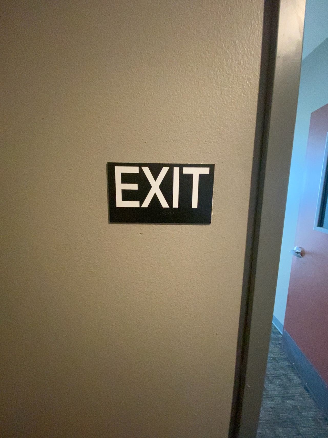 Brady Photoluminescent Exit Sign Black