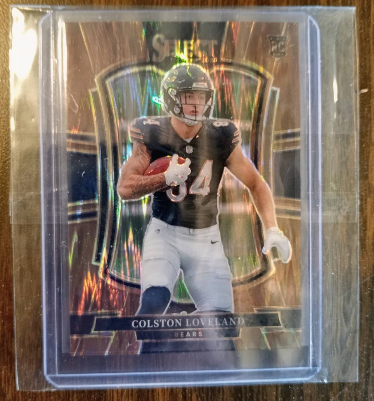 2024 Panini Select Colston Loveland Zebra Prizm Rookie Card
