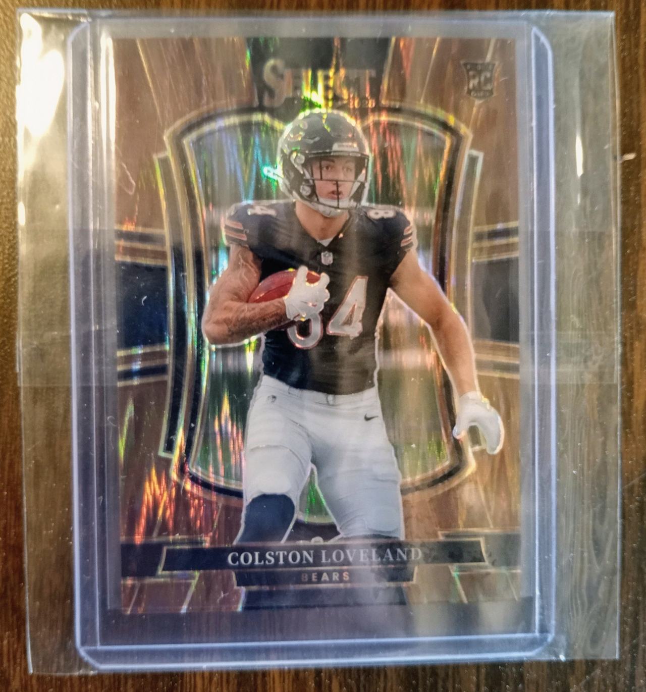 2024 Panini Select Colston Loveland Zebra Prizm Rookie Card
