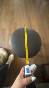 Black Padded Metal Stool - Image 3