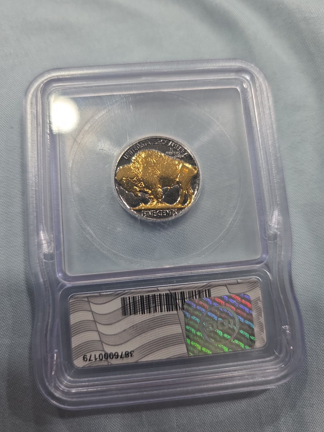 ICG Genuine Buffalo Nickel Ruthenium & Gold 1 of 500