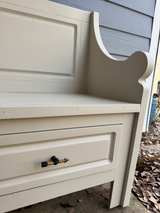 Wooden Entryway Storage Bench with Drawers - Image 3
