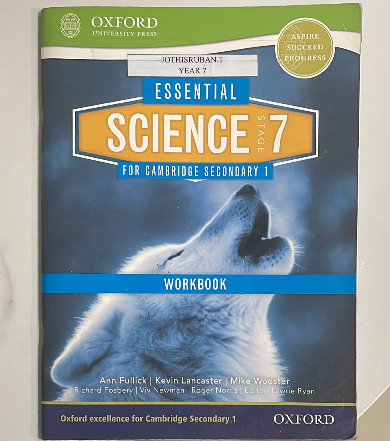 Essential Science Stage 7 Workbook for Cambridge Secondary 1