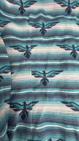 Ariat Real Women's Southwestern Print Snap Shirt small - Image 7