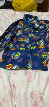 Size 12 Kids' Comic Book Print Pajama Top - Image 2