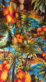 Vintage Amber Glass Brandy Snifter Vase - Image 2