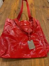 Furla Large Leather Tote Red Purse  - Image 1