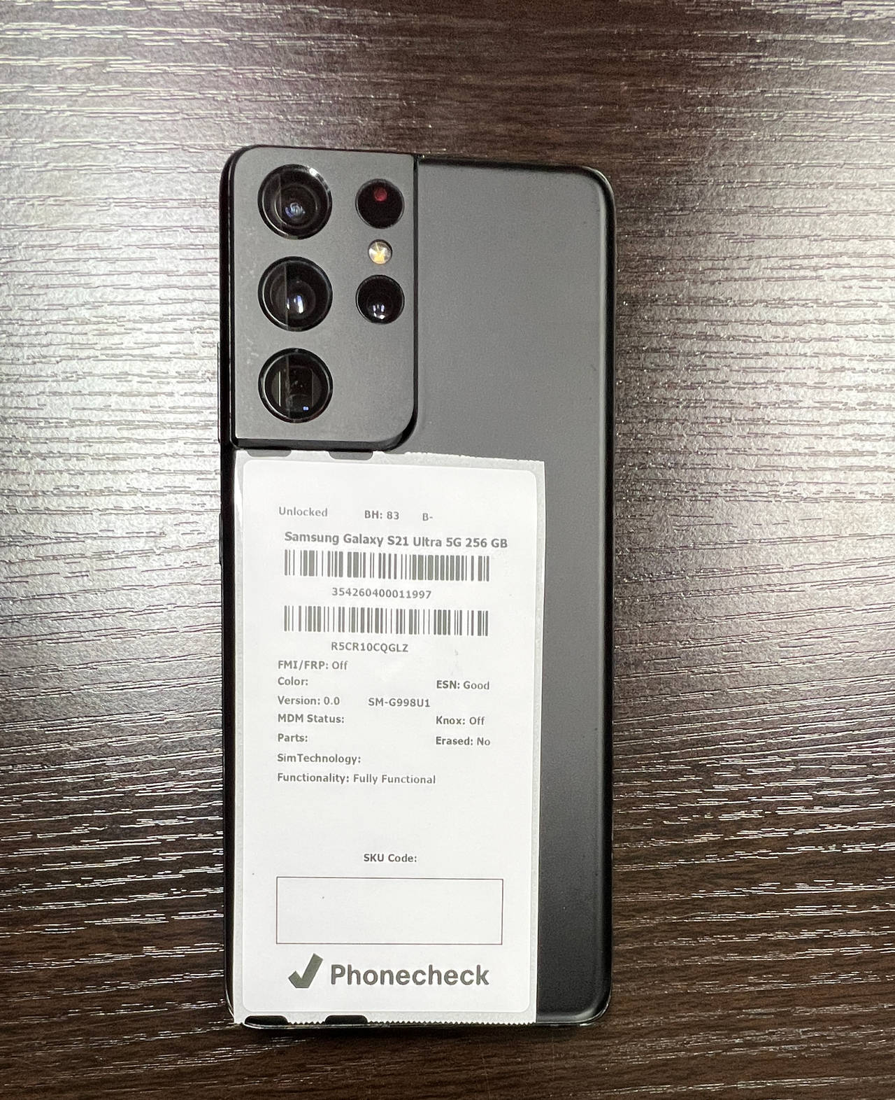 Samsung Galaxy S21 Ultra 5G 256GB Unlocked