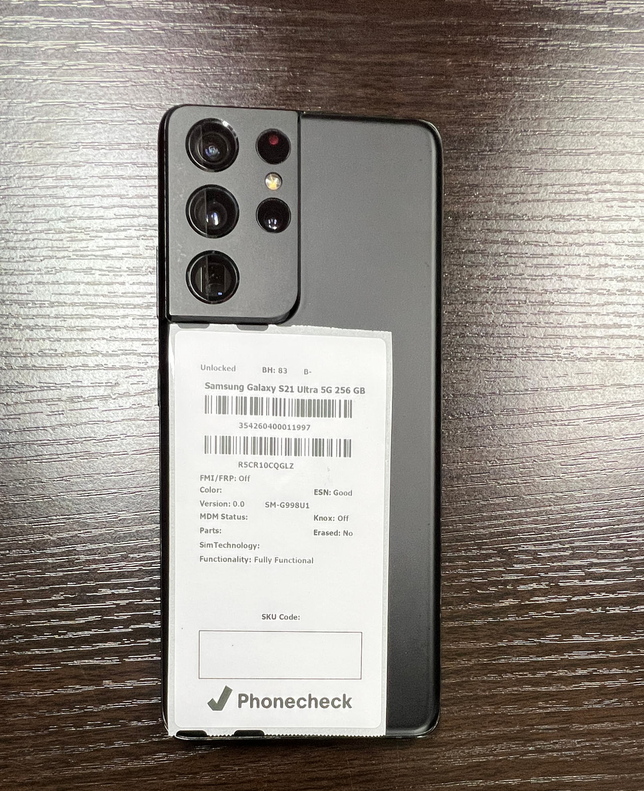 Samsung Galaxy S21 Ultra 5G 256GB Unlocked