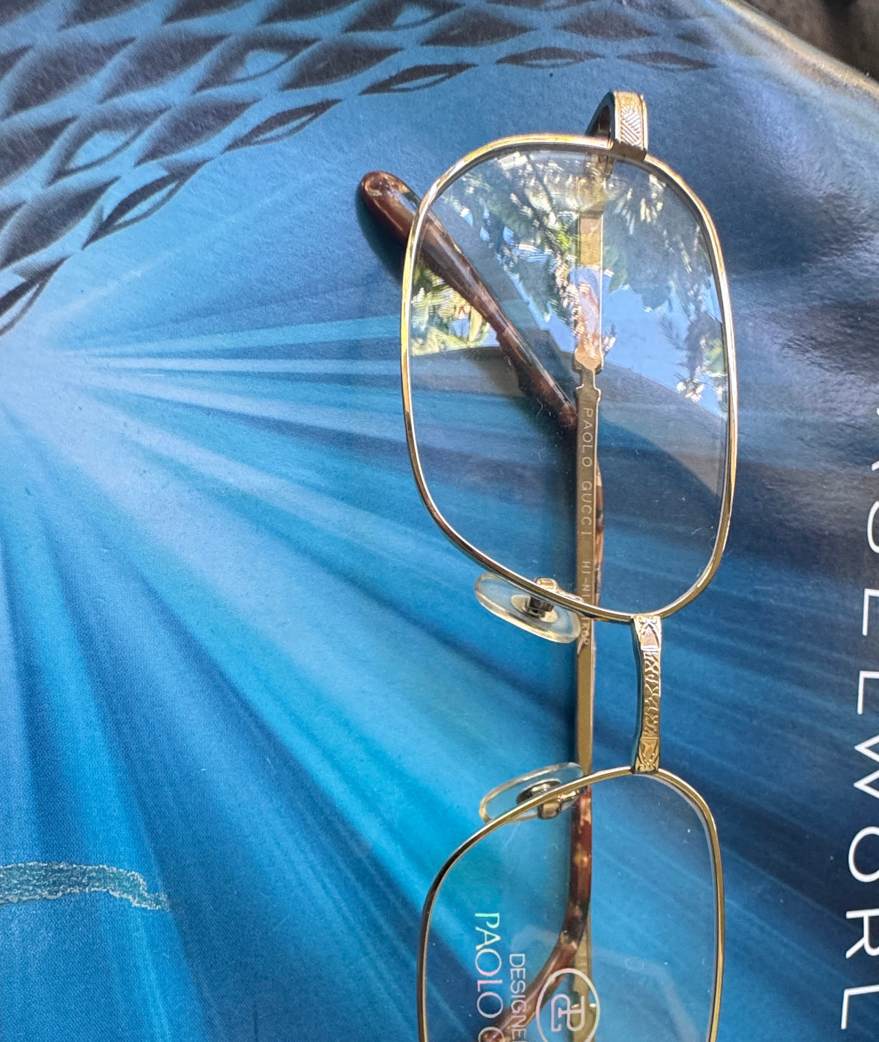 Paolo Gucci Vintage Gold Metal Eyeglasses