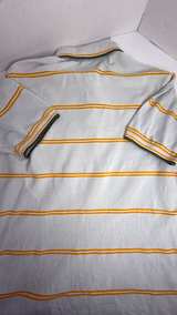 Fred Perry Striped Polo Shirt Light Blue Yellow - Image 5