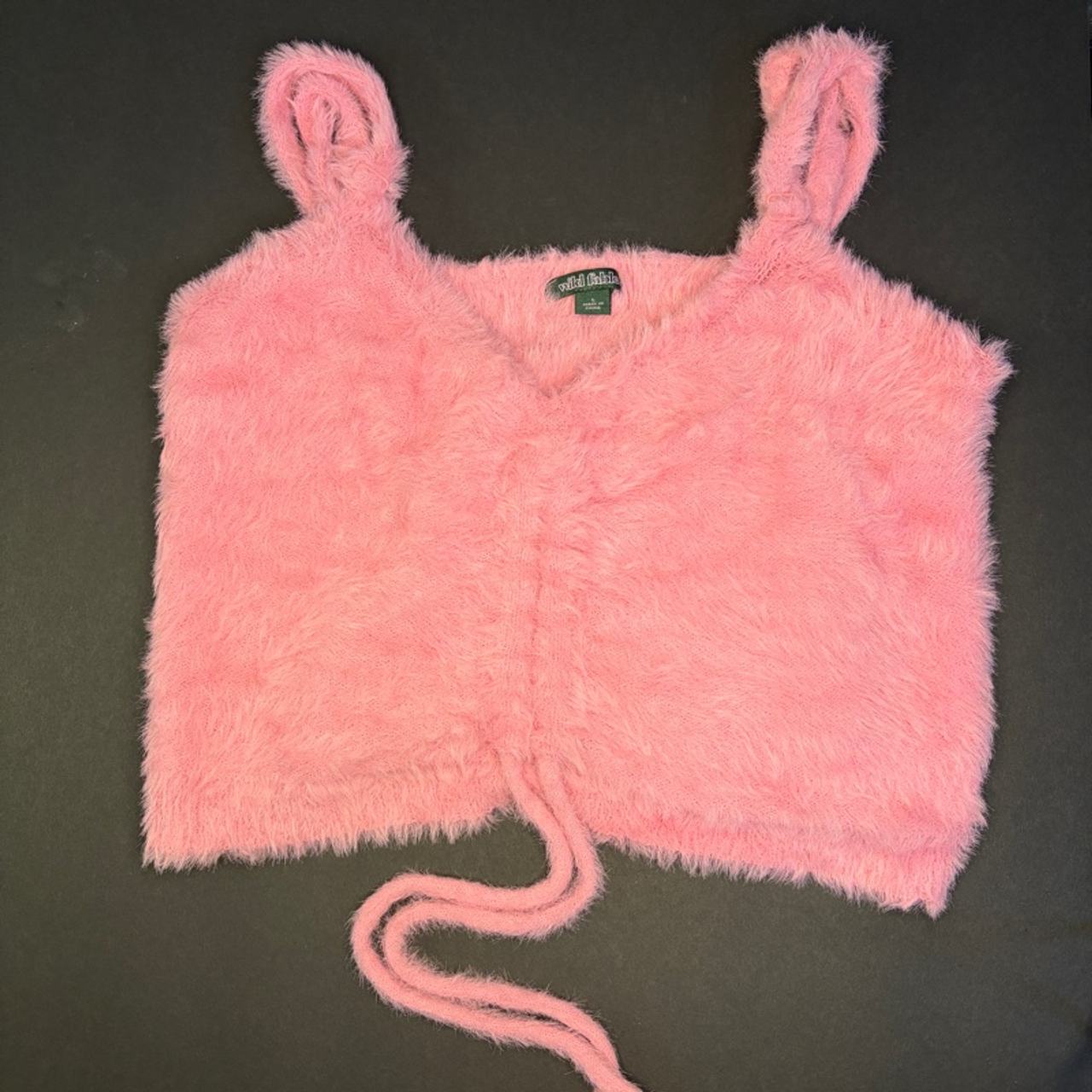 Wild Fable Pink Fuzzy Crop Top Sz Large