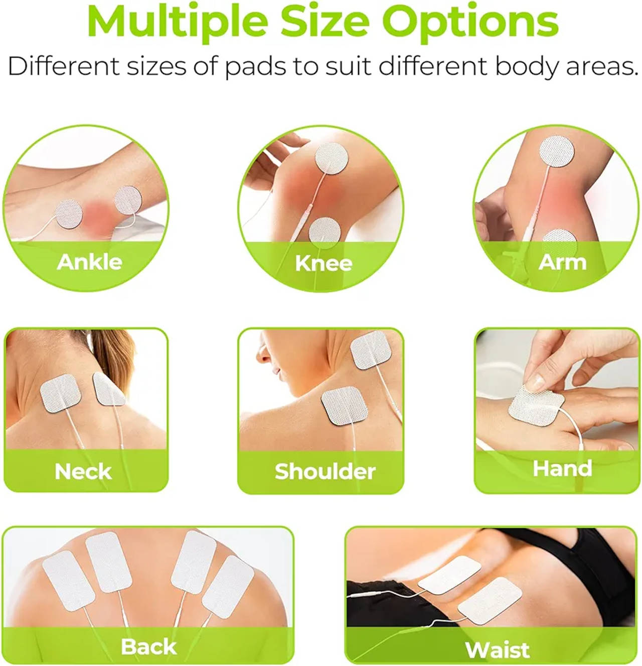 New EXTRAS!! AUVON TENS PT1 Pro Rechargeable TENS Unit Muscle Stimulator