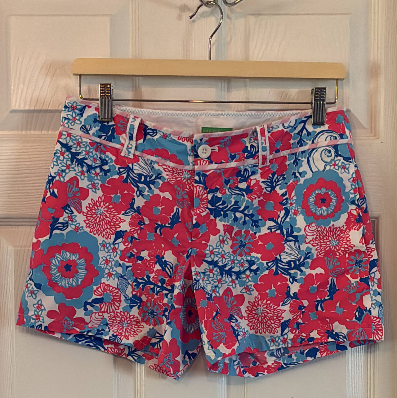 Lilly Pulitzer Palm Fit Beach Shorts Size