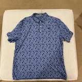 Puma MATTR Golf Polo Blue Pattern - Image 1