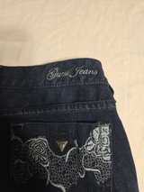 Guess Women's Dark Wash Jeans Low rise Straight size 26x32 - Image 1