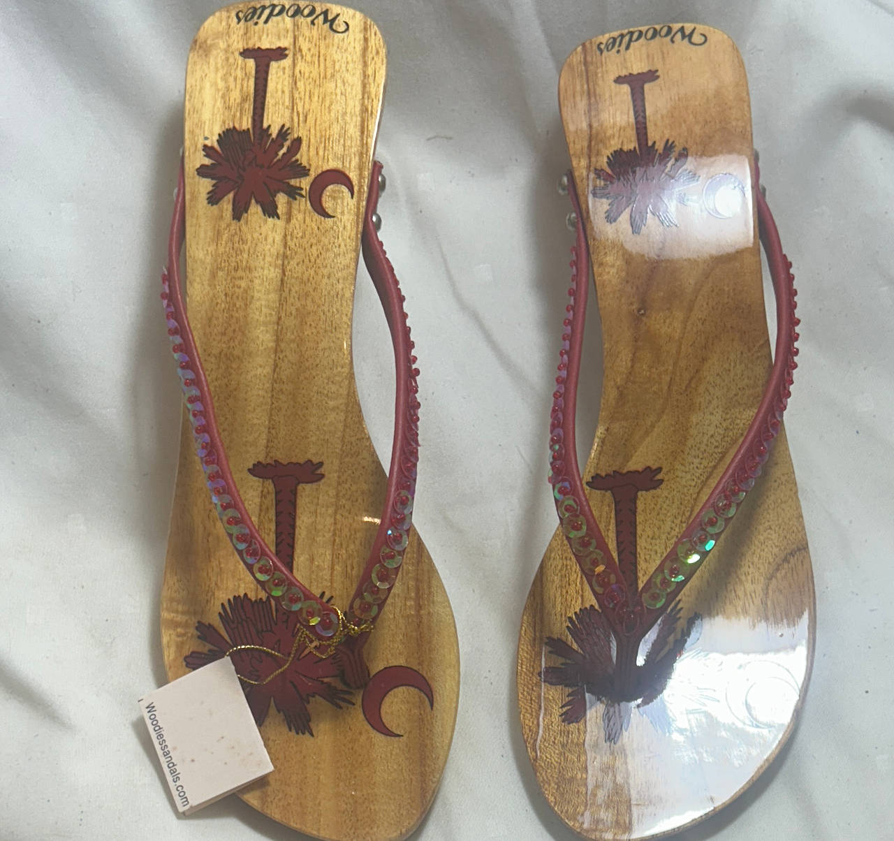 Woodies Palmetto Wood Flip Flops
