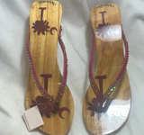 Woodies Palmetto Wood Flip Flops - Image 1