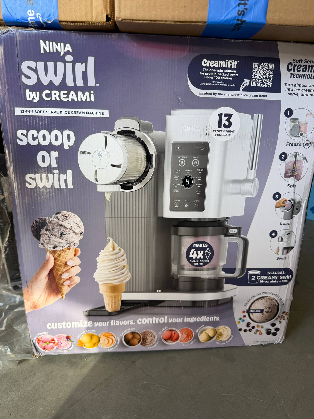 Ninja Swirl by CREAMi 13-in-1 Soft Serve & Ice Cream Machine